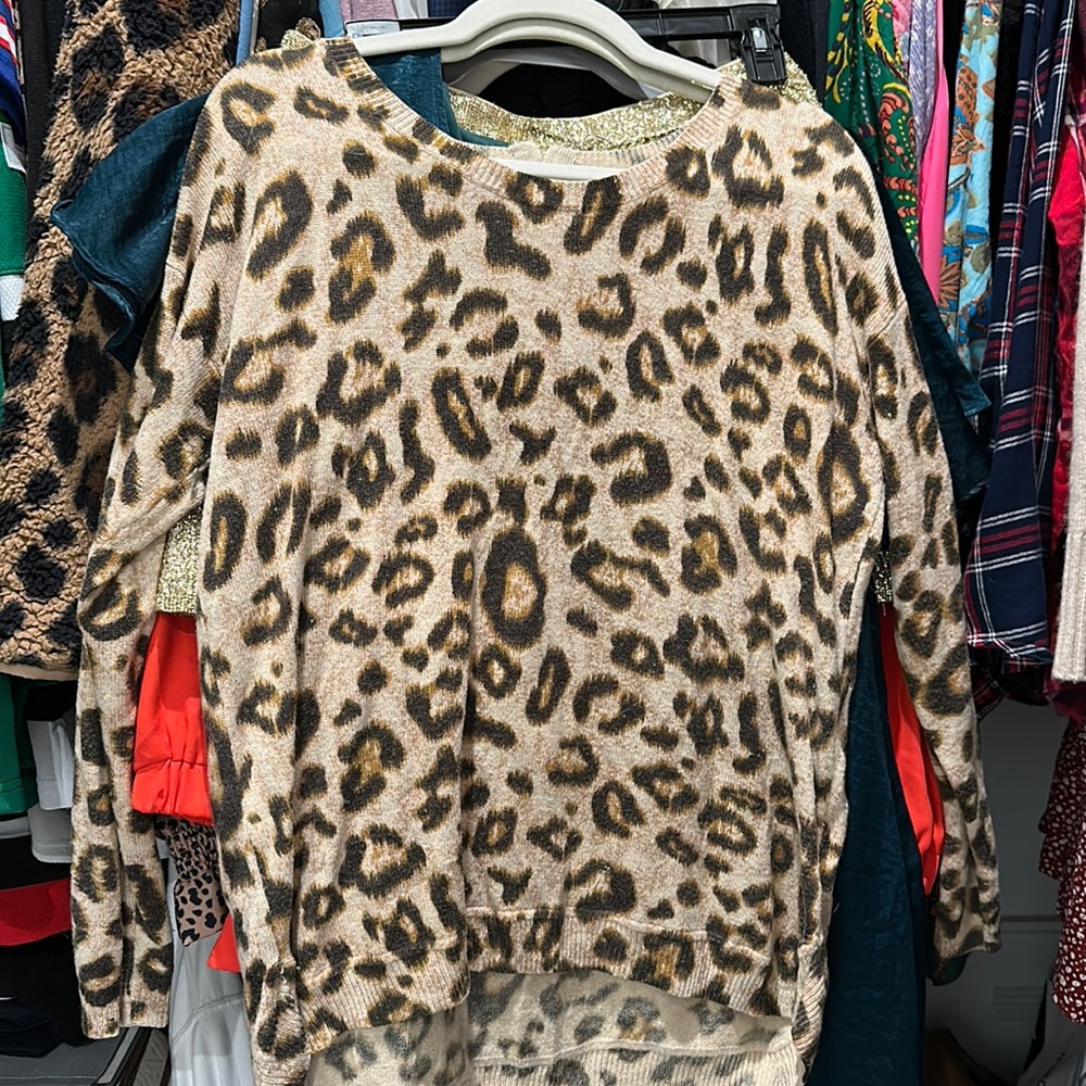 H&M leopard print sweater